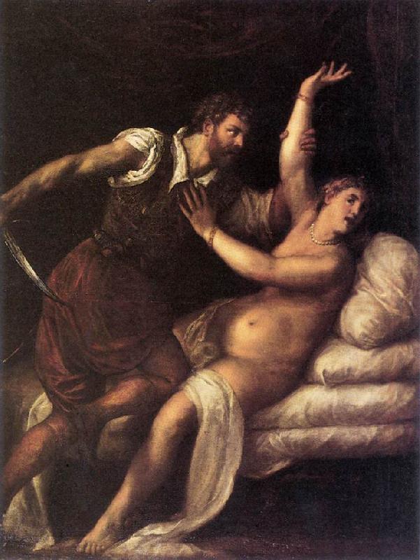 TIZIANO Vecellio Tarquin and Lucretia  aet oil painting image
